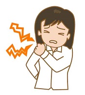 つらい女性のイラスト